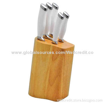 Hot sale S/S knife set with wooden block